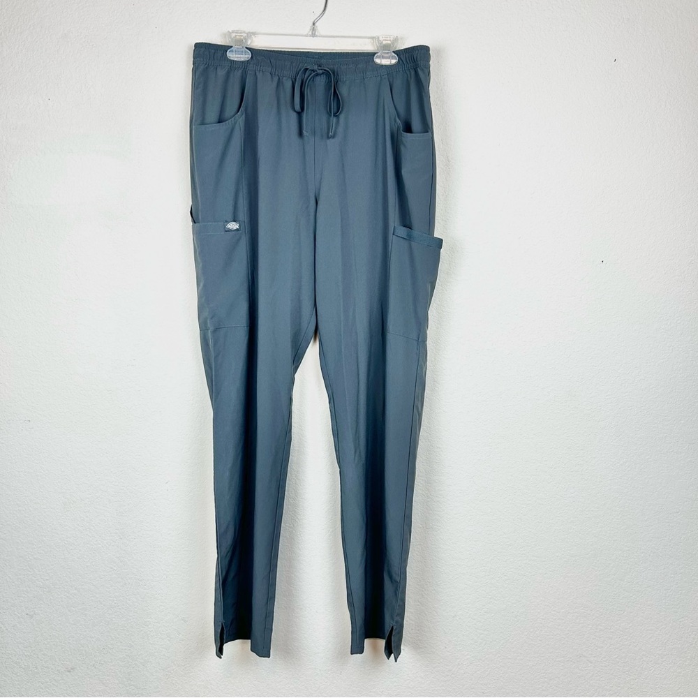 Dickies Grey Unisex Bootcut Drawstring Scrub Pants